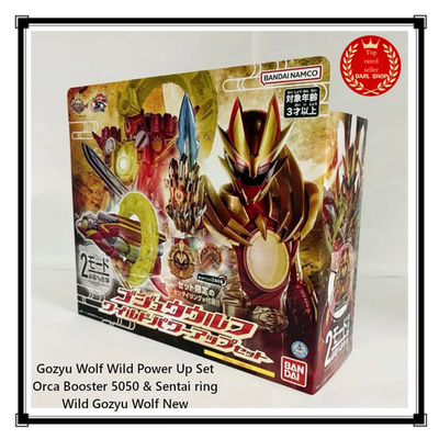 Gozyu Wolf Wild Power Up Set Orca Booster 5050 & Sentai ring Wild