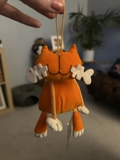 Jellycat vintage 1999 dingle dangle Ginger cat with paper tags
