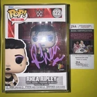 Funko Pop! WWE #122 Rhea Ripley Signed W/ Vault Protector JSA COA