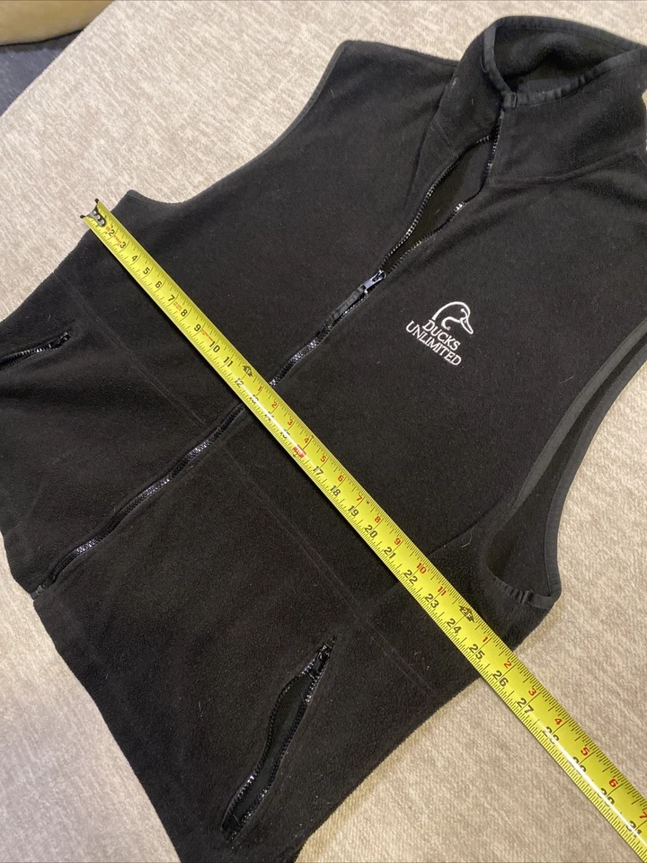 Ducks Unlimited Men’s Fleece Vest 2XL Black - Image 4 of 4