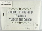 Designs By Darcy Predmore Handpainted Needlepoint Canvas 14 Ct Needle In Hand