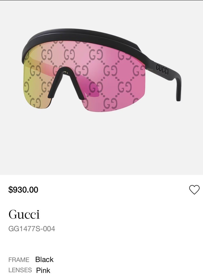 AUTHENTIC GUCCI DEADSTOCK Unisex Angular Mask 147… - image 1