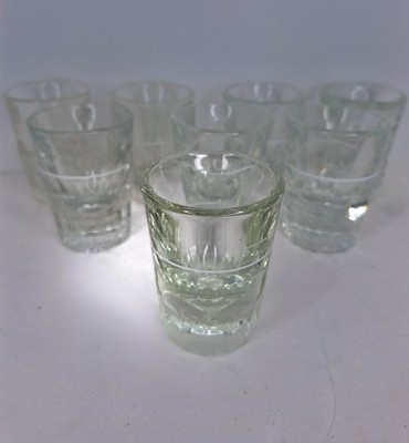 Marked Shot Glasses - Set of Eight (8)