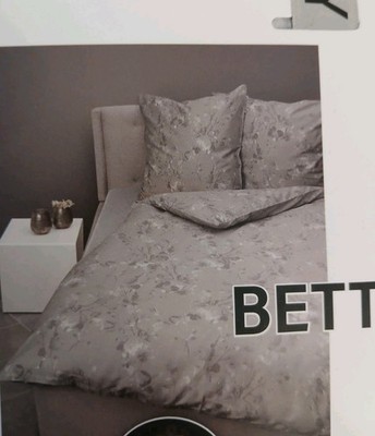 Michalsky Bettwäsche Bettbezug Garnitur Satin 155 x 220 cm Baumwolle Grau