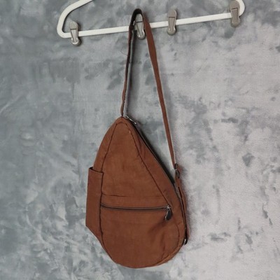 AmeriBag Healthy Back Bag Sling Backpack Brown Canvas 
