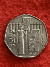 2003 Suffragettes 50p Coin Circulated