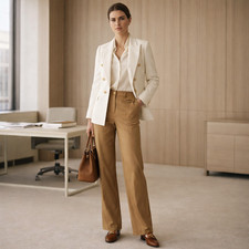 St. John Sport by Marie Gray High Rise Stretch Straight Leg Pants Trausers Sz 10