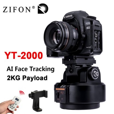 ZIFON YT-2000 AI Face Tracking Motorized Pan Tilt Panoramic Head Remote Control
