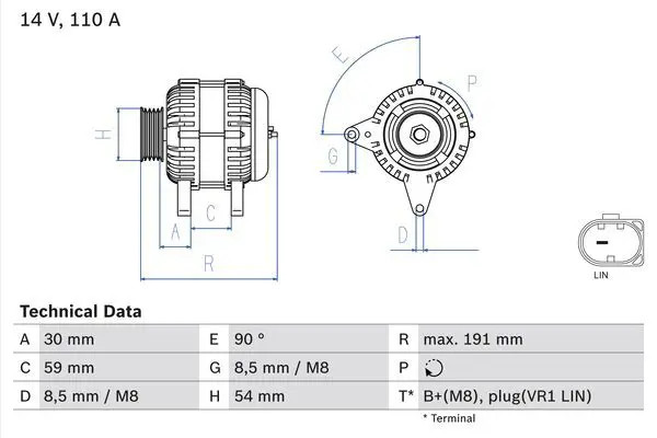 Bosch Alternateur 8327 8327 Audi;Seat;Skoda;Volkswagen - Image 2