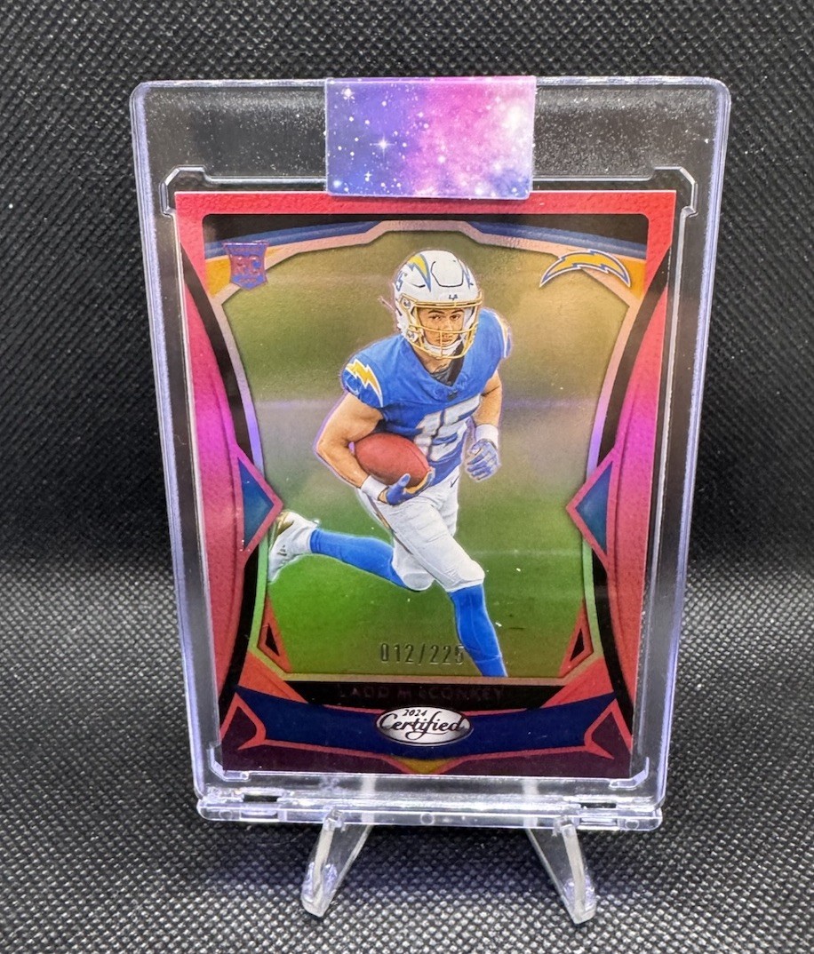 Ladd McConkey - #12/225 - PINK MIRROR - 2024 Panini Certified - 125 - ROOKIE RC