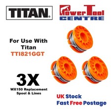 TTI821GGT Spool & Line for TITAN 18v Battery Trimmer Strimmer Fast Postage x 3