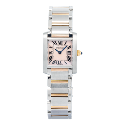Cartier Tank Francaise W51027Q4 Rose Gold Two Tone MOP Dial  display picture 1