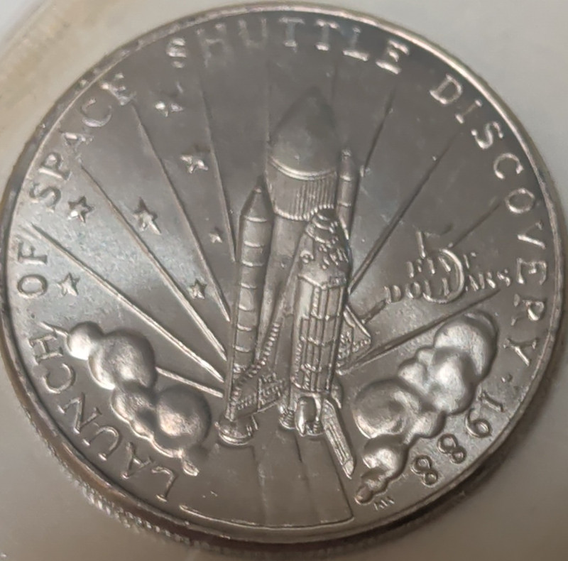 1988 Space Shuttle Discovery $5 Copper-Nickel Commemorative Coin