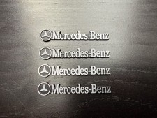 4 x Mercedes Benz Sticker Emblem Logo Aufkleber - Aluminium 4 x Mercedes Benz Sticker Emblem Logo Aufkleber - Aluminium