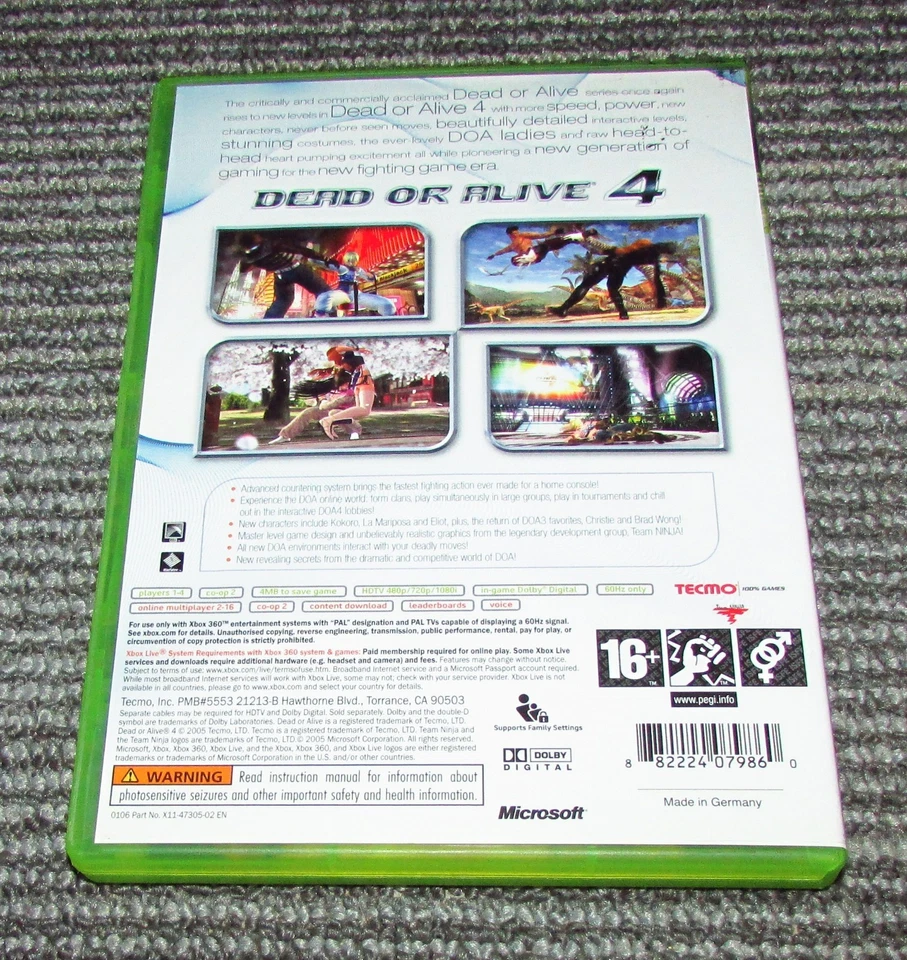 Dead or Alive 4 for Xbox 360 Complete Fast Shipping - Image 2 of 2