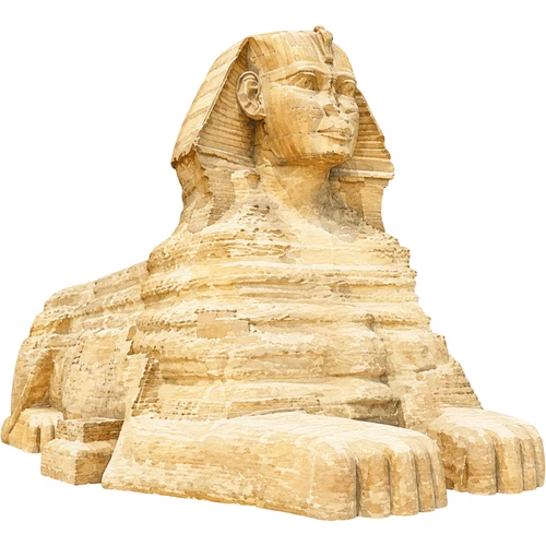 Great Sphinx Landmark World Wonder Self Adhesive Vinyl Sticker