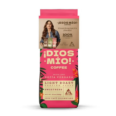 Dios Mio Coffee By Sofia Vergara, Premium Ground Colombian Coffee, Light Roast