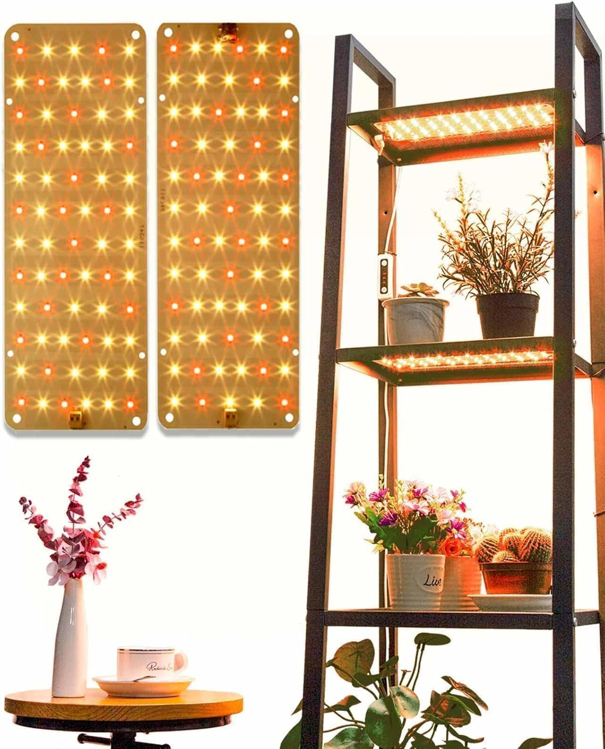 , 20w Ultra-thin Panel Grow Lights For Indoor Plants, High P