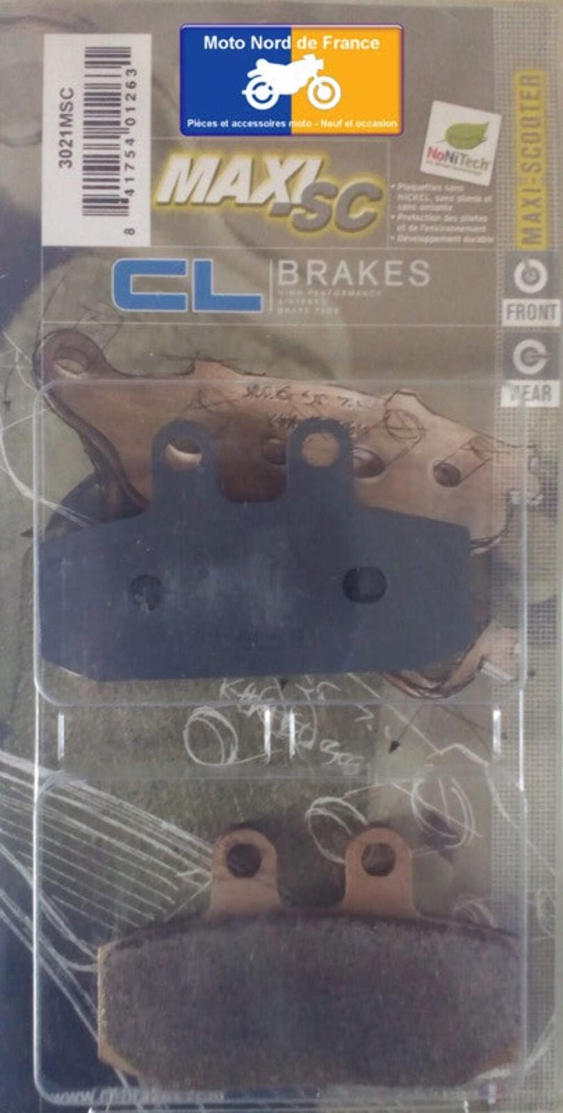 Plaquettes Carbone Lorraine avant Aprilia 125 GT pour stopper les sifflements