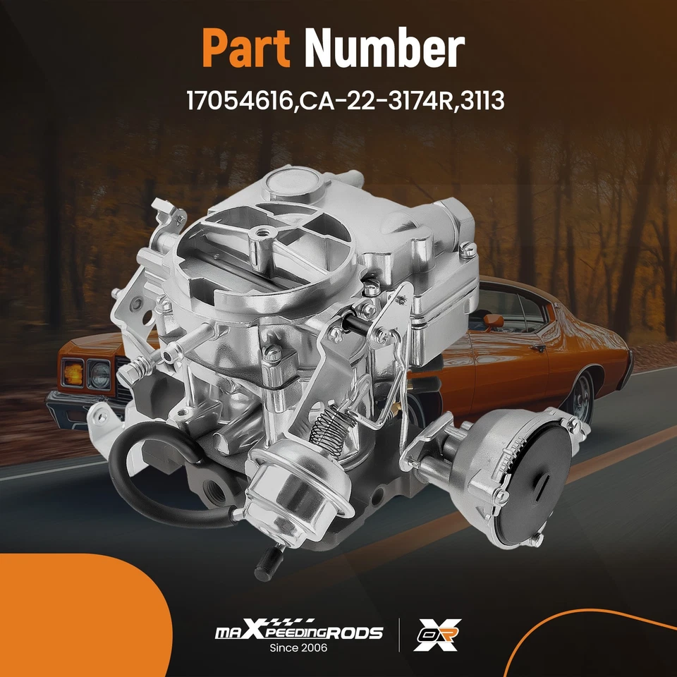 Carburador de 2 barriles para Chevy C10 C20 C30 C50 C60 350 5,7 L 400 6,6 L 1970-1980 Foto 4 de 4