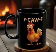 CHIF HAUTH Novelty Coffee Mugs - Fun Ceramic Mugs For Coffee, Tea, Or Gifts (Black)