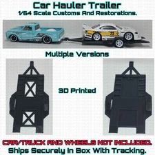 Car Hauler Trailer 3D Printed For 1/64 Scale Hot Wheel Matchbox M2