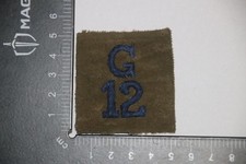 WW2 BRITISH ARMY HOME GUARD G 12 CLOTH FORMATION BADGE COPY