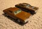 Vintage 1:64 Diecast Ford Thunderbird Cars Brown Lot of 2