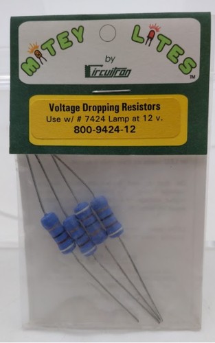 Resistencias de caída de voltaje Circuitron 800-9424-12 Mitey Lites 12 V (paquete de 4) | Zustand: Used