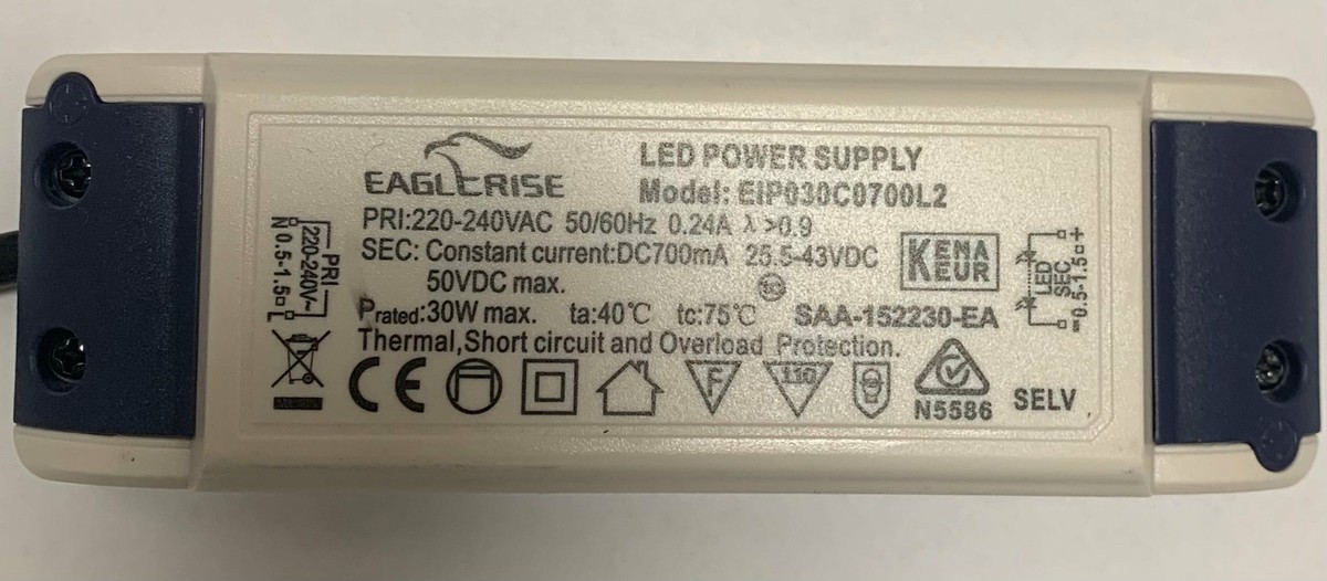 Eaglerise EIP030C0700L2 30W 700mA 25.5-43V | eBay