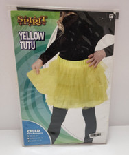 Yellow Tutu Child Small S 4-6 Spirit Halloween Costume Cosplay New