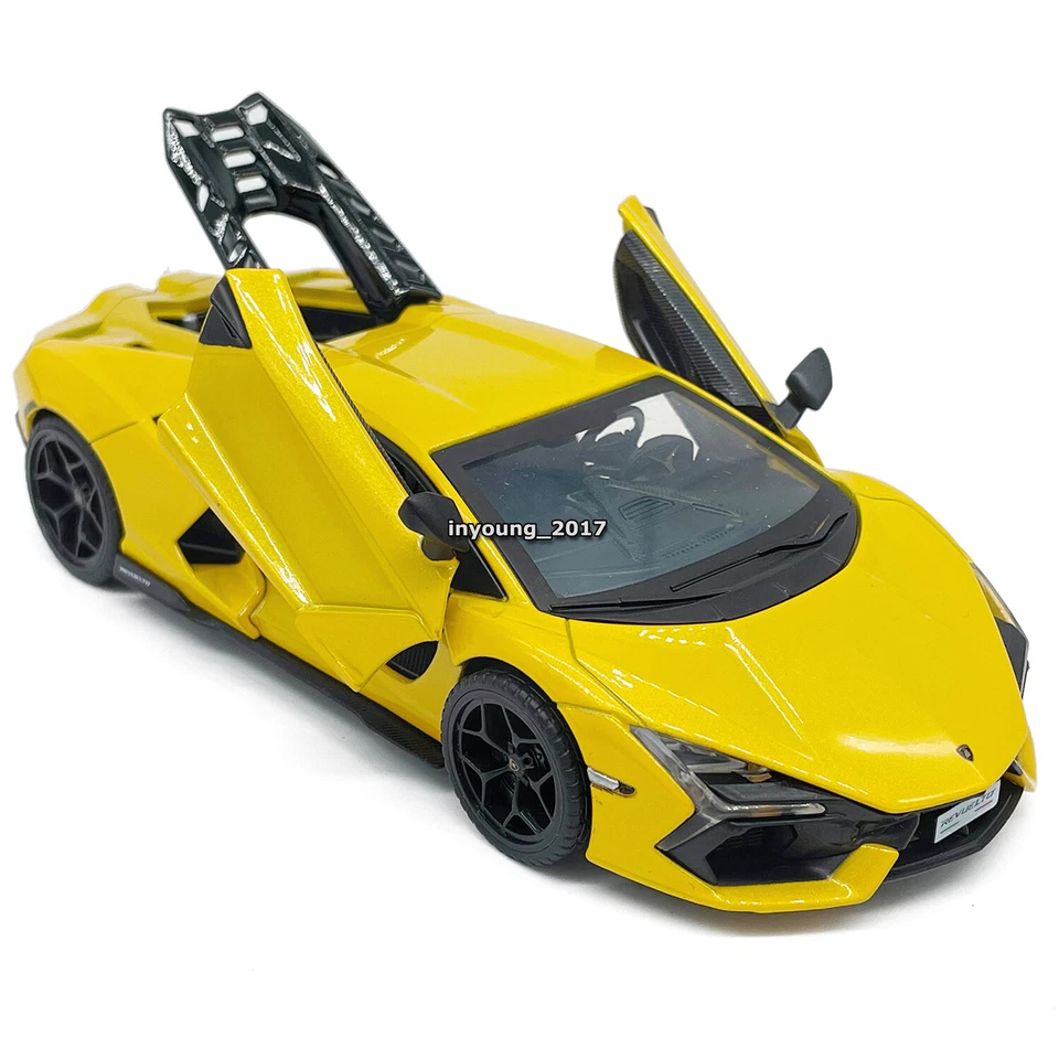 1:32 Scale Lamborghini Revuelto Model Car Diecast Toy Vehicle 2 Doors Hood Open - Image 4 of 4