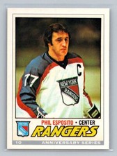 1992-93 O-Pee-Chee 25th Anniversary Phil Esposito #10 New York Rangers