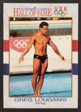 Greg Louganis 1991 Diving Olympic Hall of Fame Impel Card #50 (NM)