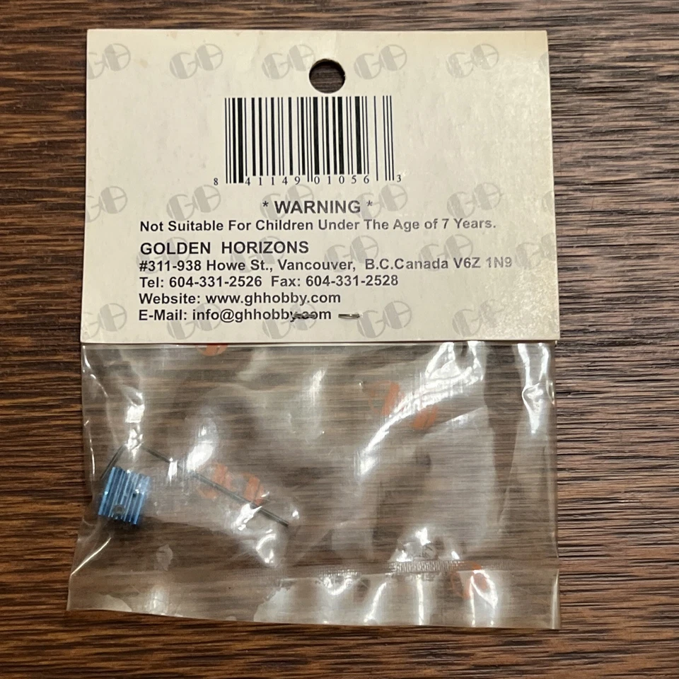 GOLDEN HORIZONS 01056 14T Pinion Gear, Blue: Mini-T, MLST, MRAM (GHH01056) - Image 2 of 2