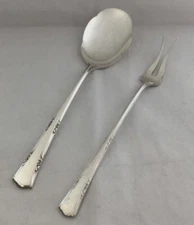 Greenbriar by Gorham Sterling Pickle Fork & Sugar Spoon