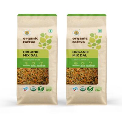 Organic Mix (Panchrangi) Dal 1KG 100% Vegan Gluten Free Unpolished