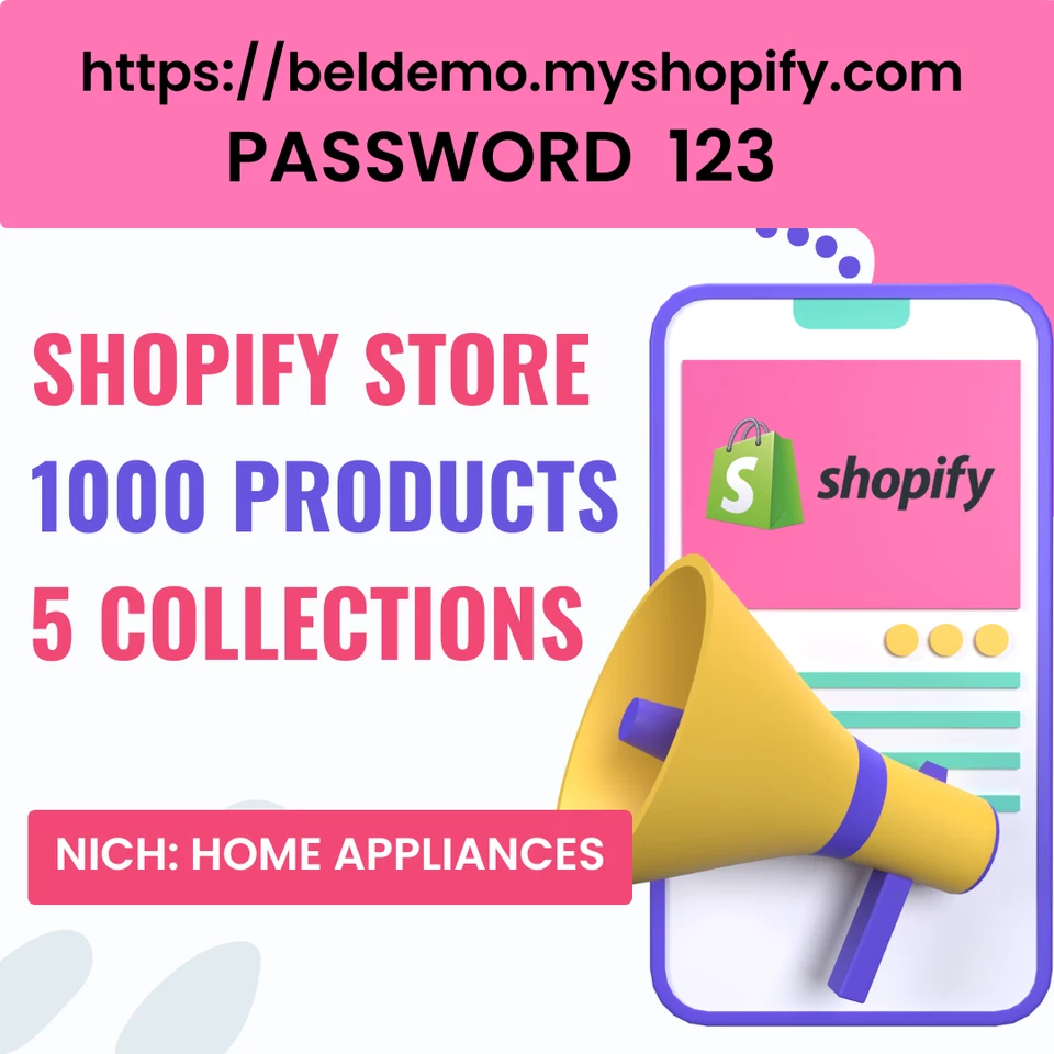 READY-MADE DROPSHIPPING Shopify Store - Home Appliances - 1000 Products - Image 1 of 1
