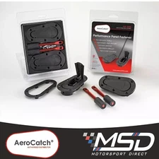 AeroCatch Quick Release Bonnet/Boot Catches Plus Flush Non Locking Pin Black