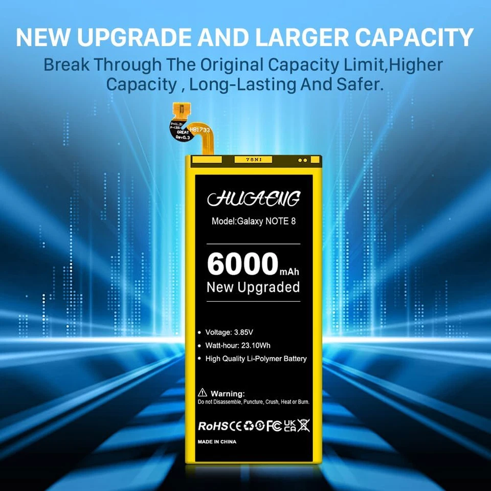 Batería de repuesto para Samsung Galaxy Note 8 EB-BN950ABE EB-BN950ABA + Kits de herramientas Foto 2 de 4