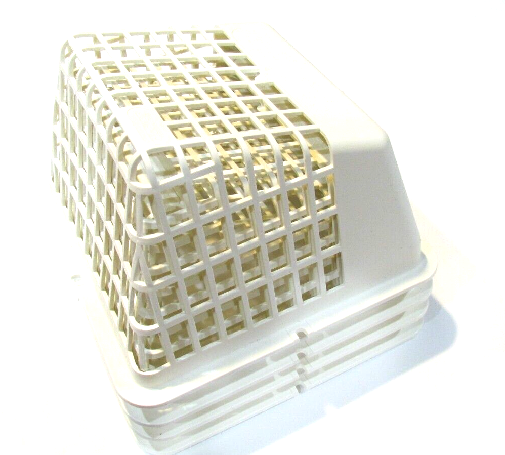 White Deflecto Dryer Vent Cover Guard Against Birds Rodents UBGWL Lot