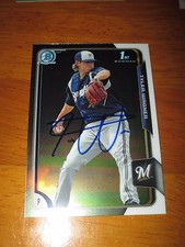 TYLER WAGNER Brewers Signed 2015 Bowman Chrome Rookie Card AUTO Autograph qty