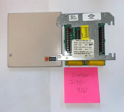SIMPLEX 2190-9161 MPX SIG ZAM CLASS B SURF MAP 2 P/N:0617609, FREE SHIPPING 408