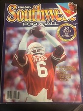 1986 Athlons Southwest College Football Publication Texas Longhorns