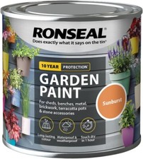 Ronseal Outdoor Garden Paint - For Exterior Wood Metal Stone Brick - All Colours