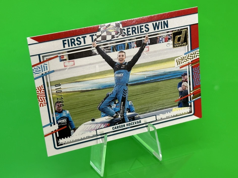 🏁2024 Panini Donruss Racing Red #182 Carson Hocevar 010/299!!🏁 - Image 3 of 4