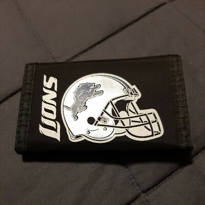 NFL DETROIT LIONS 5'' Tri-fold Wallet, Nylon with Official Logo