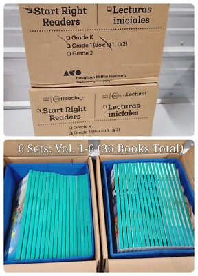 Six Sets - Start Right Readers (Grade 1) HMH Into Reading Vol. 1-6 (36 Books)