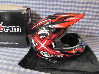 1Storm Motorcross Helmet MX ATV Dirt Bike (Medium) HF-801 Open Box FREE  SHIPPING