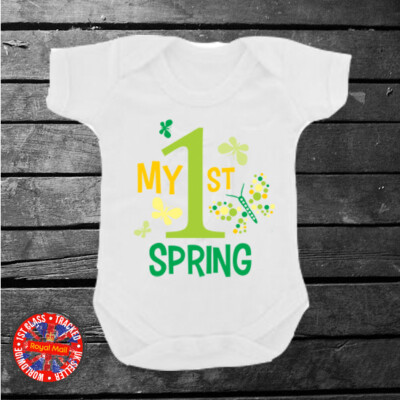 Mein erster Frühling Body Jungen Mädchen Geschenk Kinder Babyparty